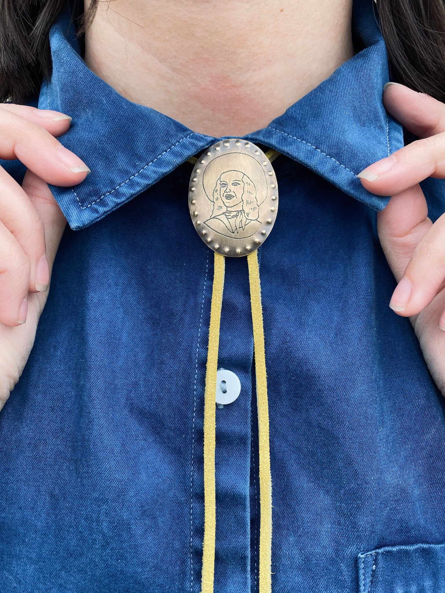 Claire Sommers Buck x Fort Lonesome Cowgirl Bolo Tie