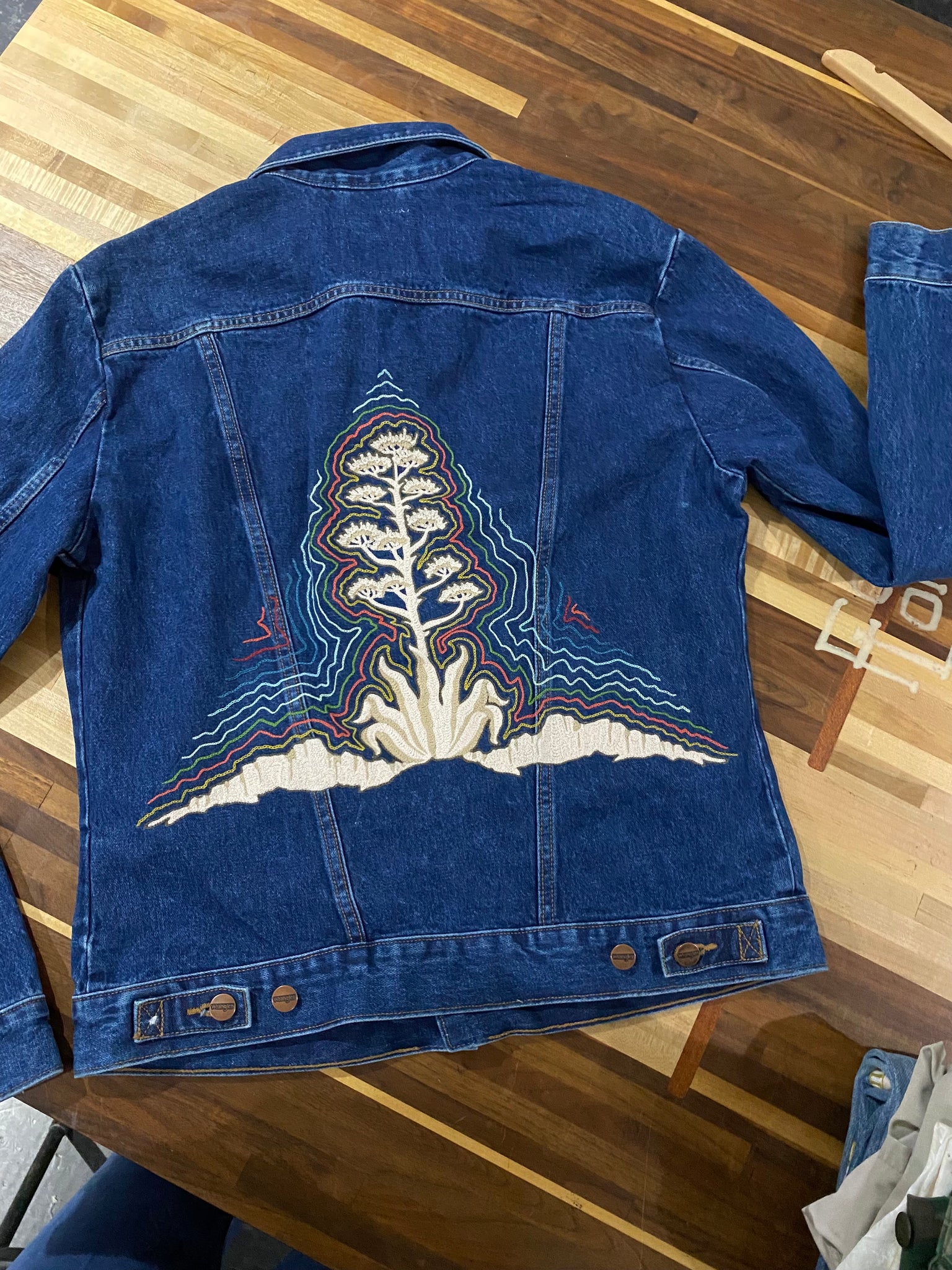 Wrangler Denim 124M Jacket with Century Ghost Stitching