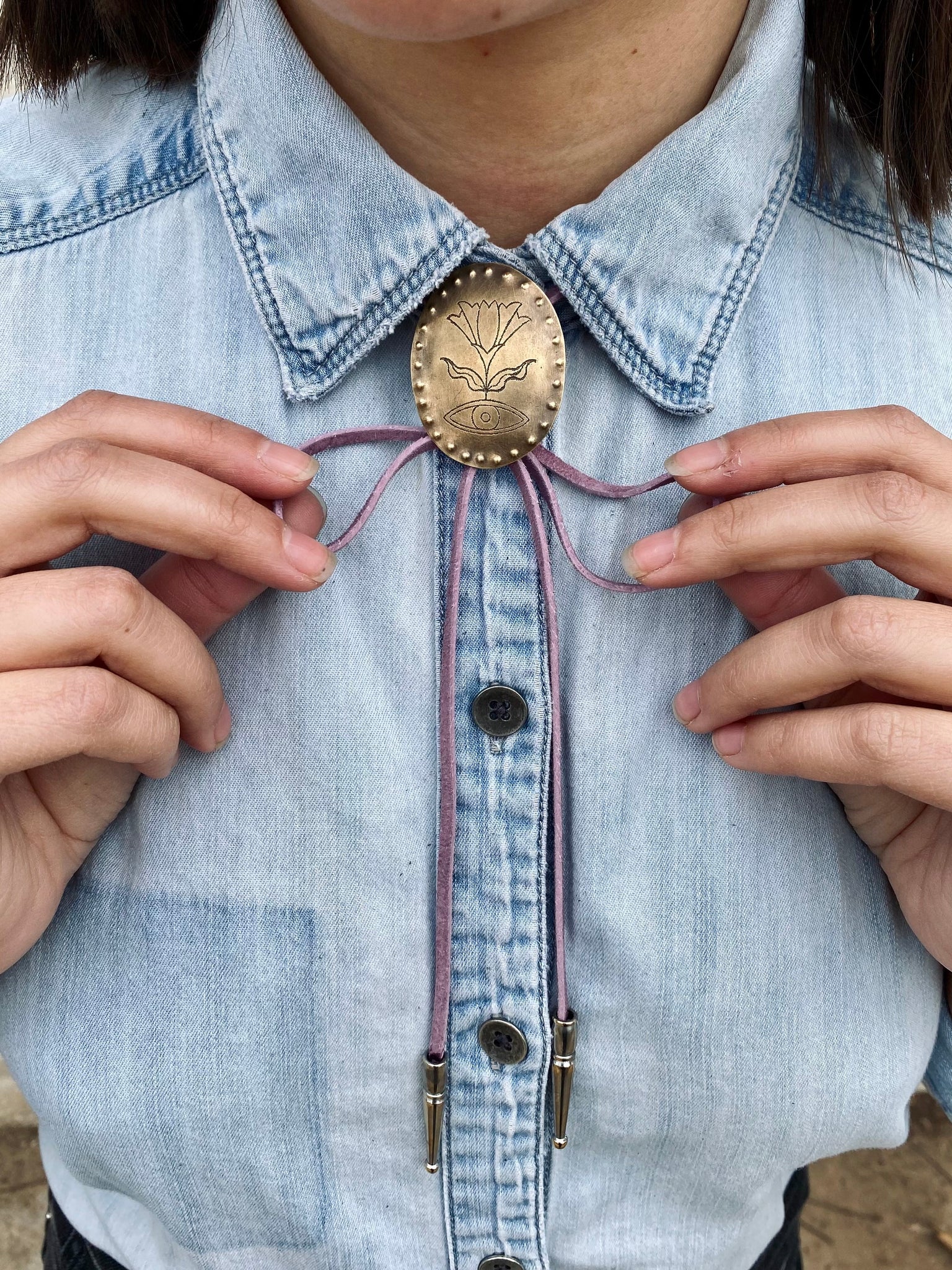 Claire Sommers Buck x Fort Lonesome DREAMLAND Bolo Tie