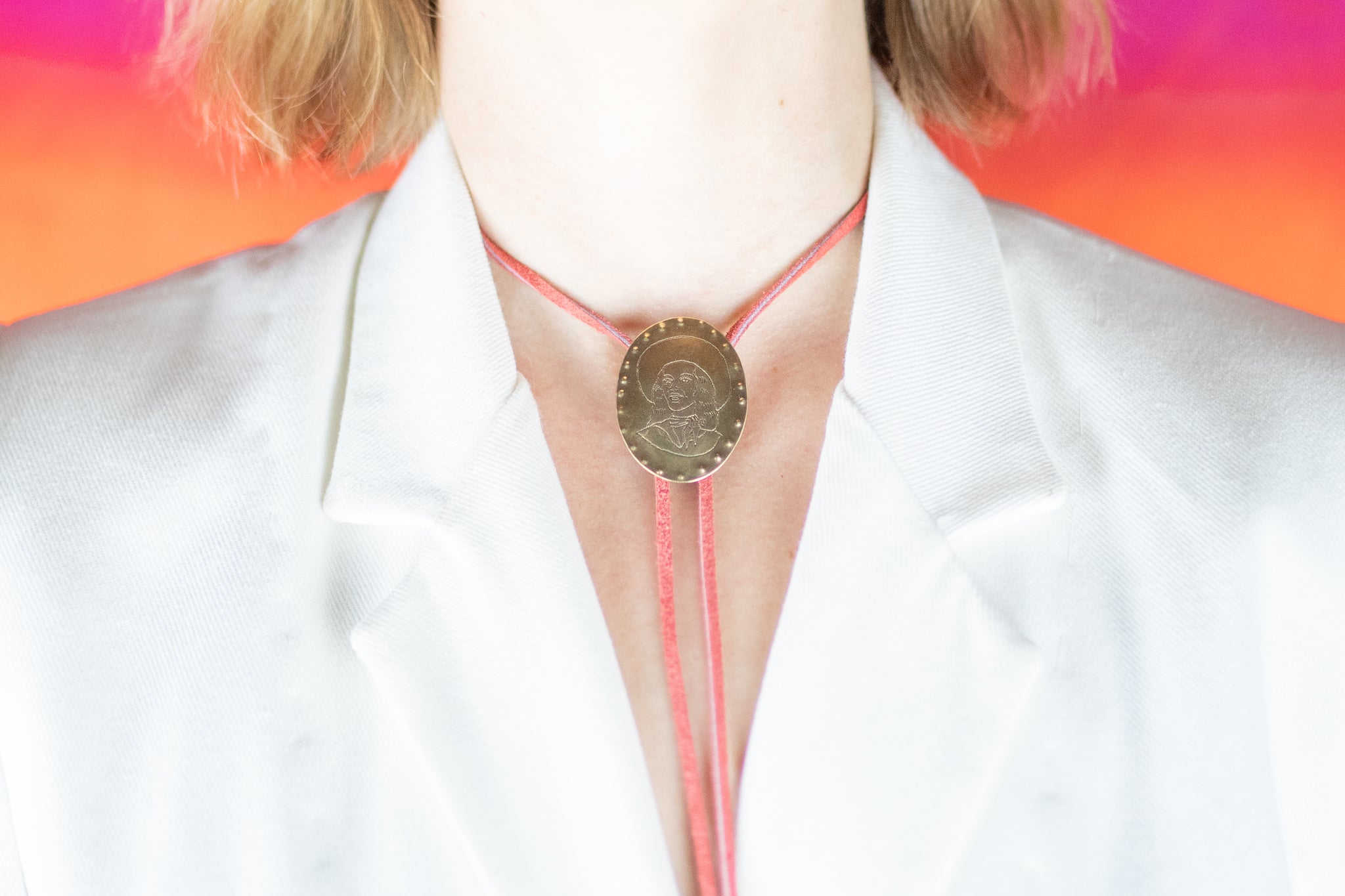 Claire Sommers Buck x Fort Lonesome Cowgirl Bolo Tie