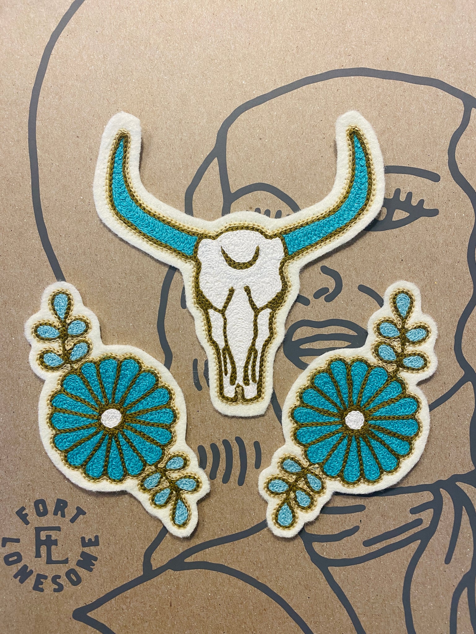 Lunar Skull Patch Set
