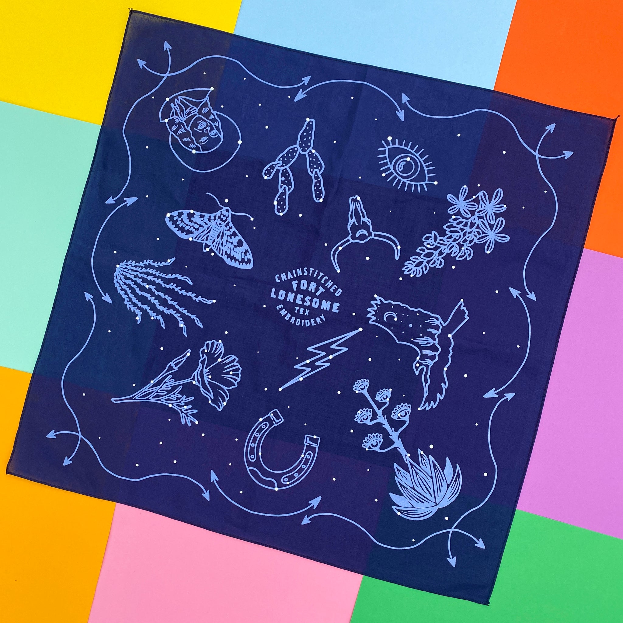 Fort Lonesome Constellation Bandana