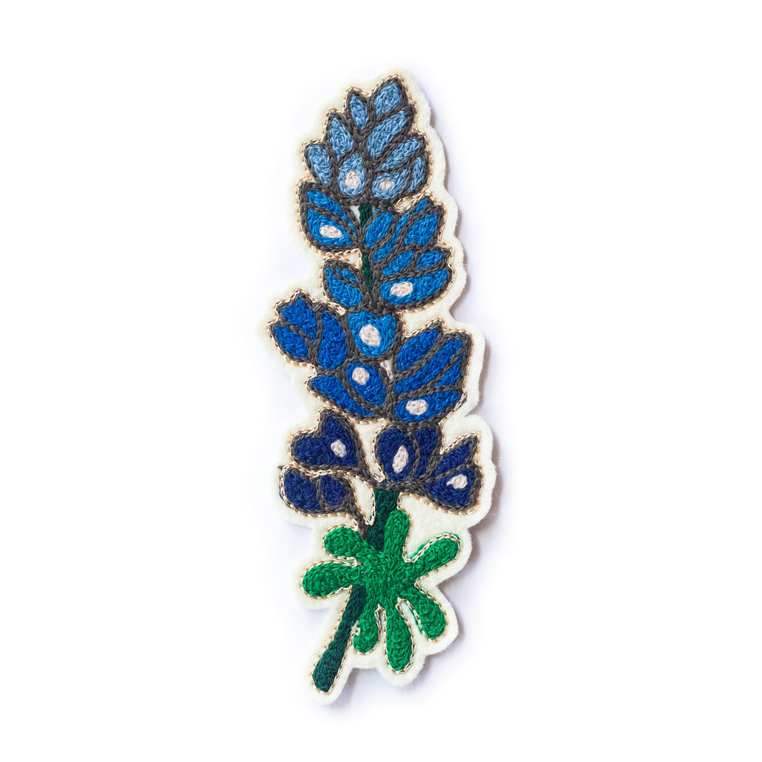 Bluebonnet Chainstitch Patch