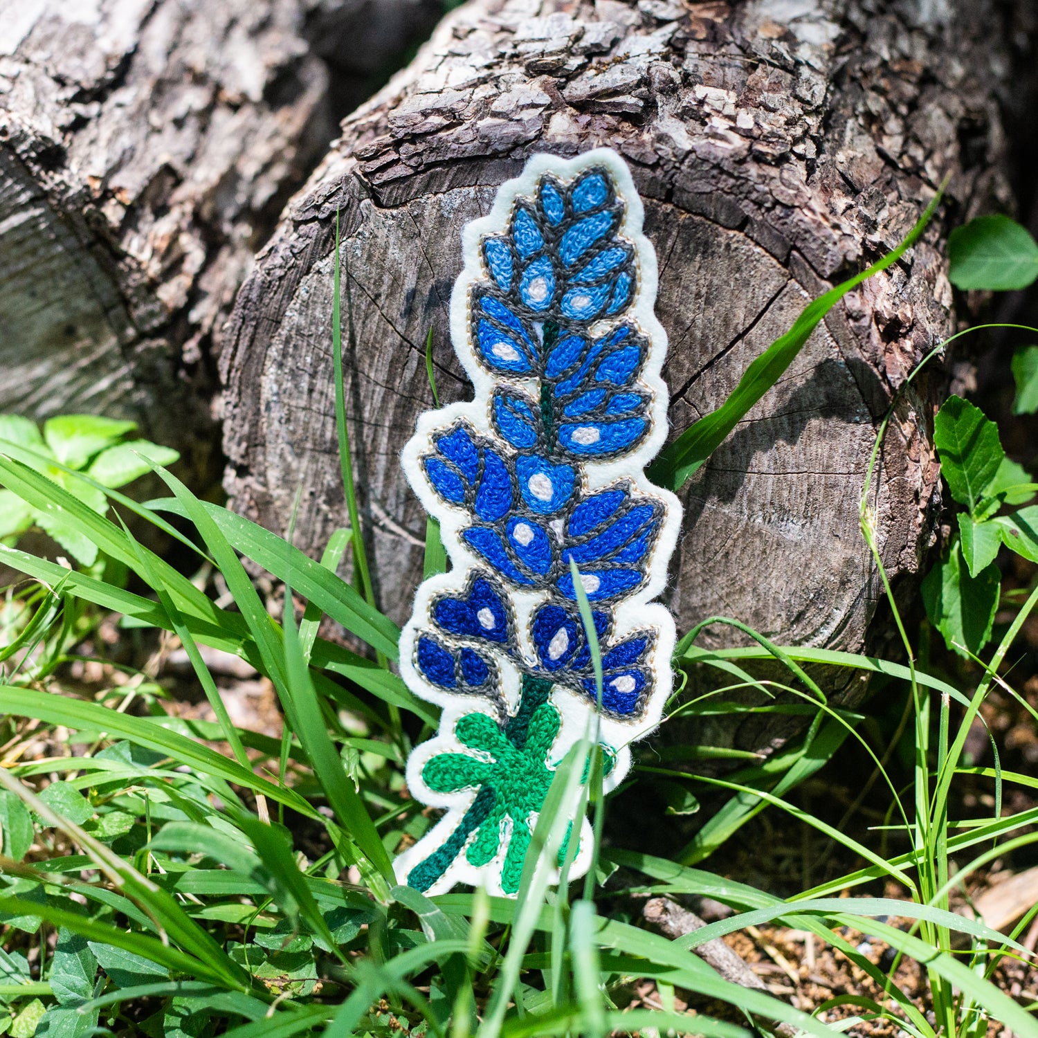 Bluebonnet Chainstitch Patch