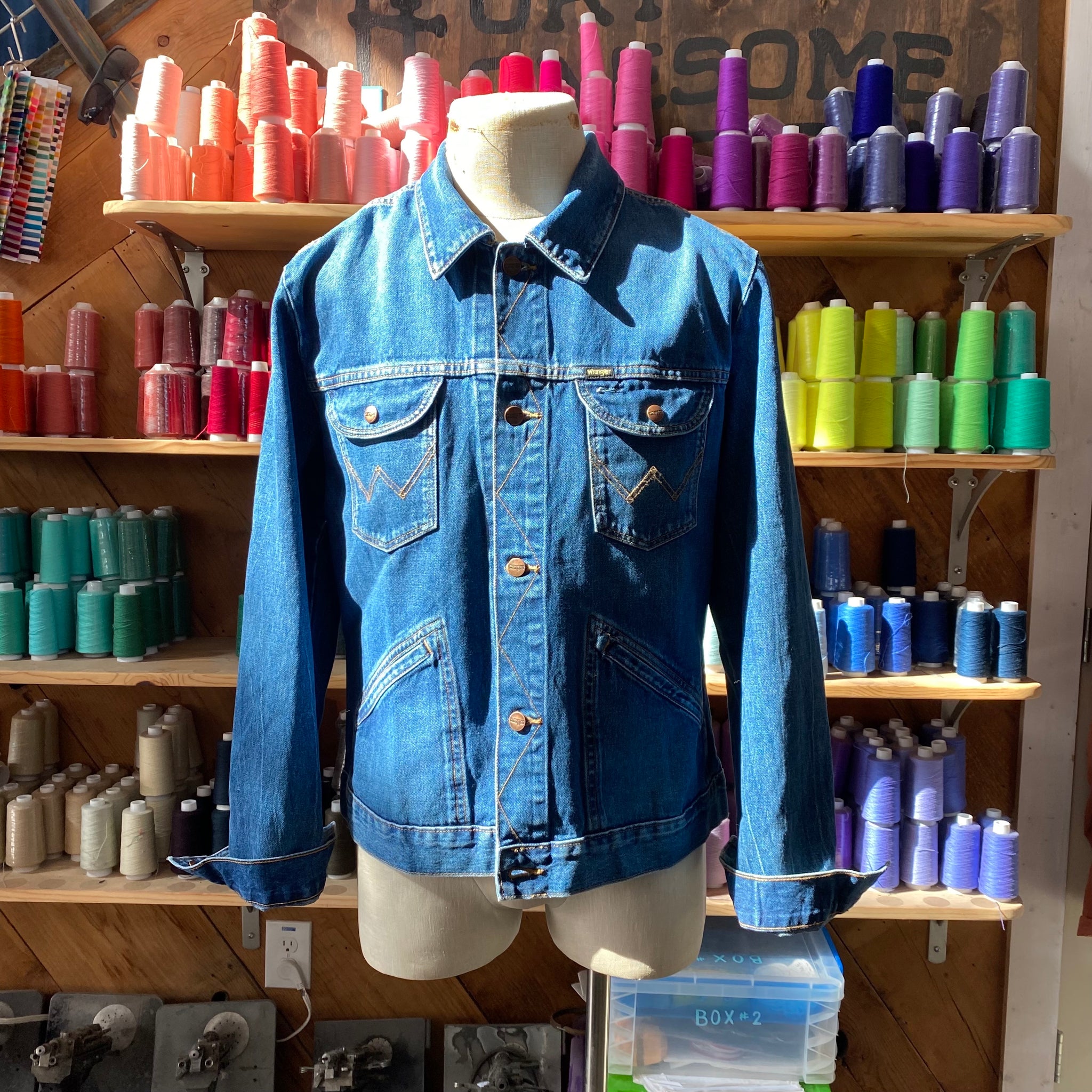 Wrangler Denim 124M Jacket with Century Ghost Stitching