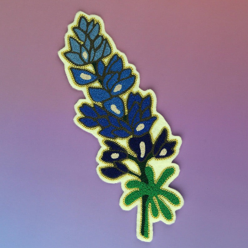 Bluebonnet Chainstitch Patch