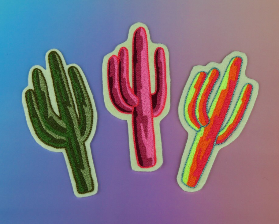 Saguaro Cactus Chainstitch Patch