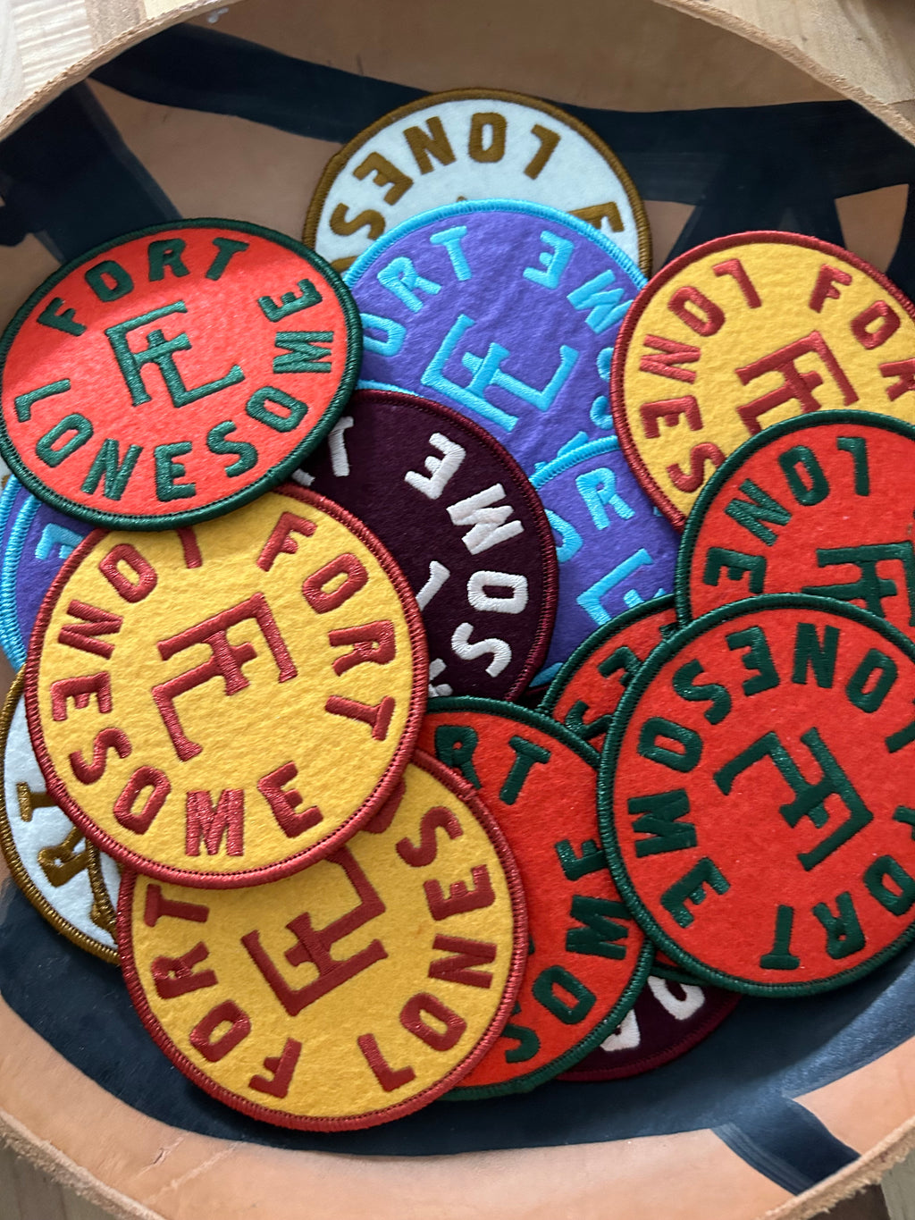 Fort Lonesome Medallion Patches (felt and gradient)