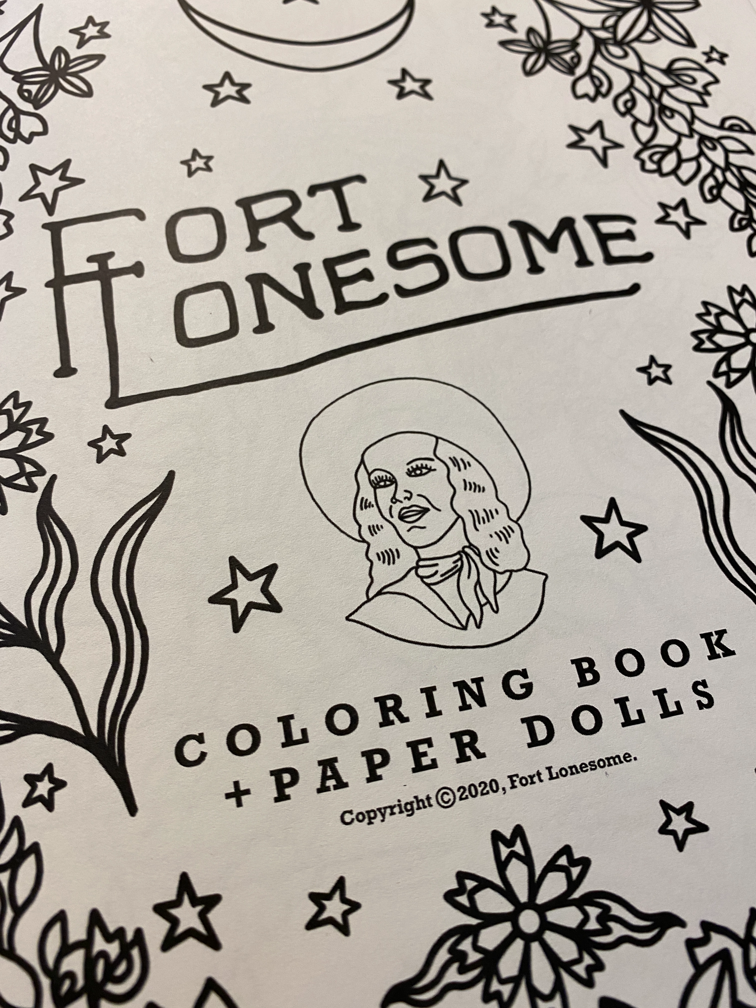 Fort Lonesome Coloring Book + Paper Dolls