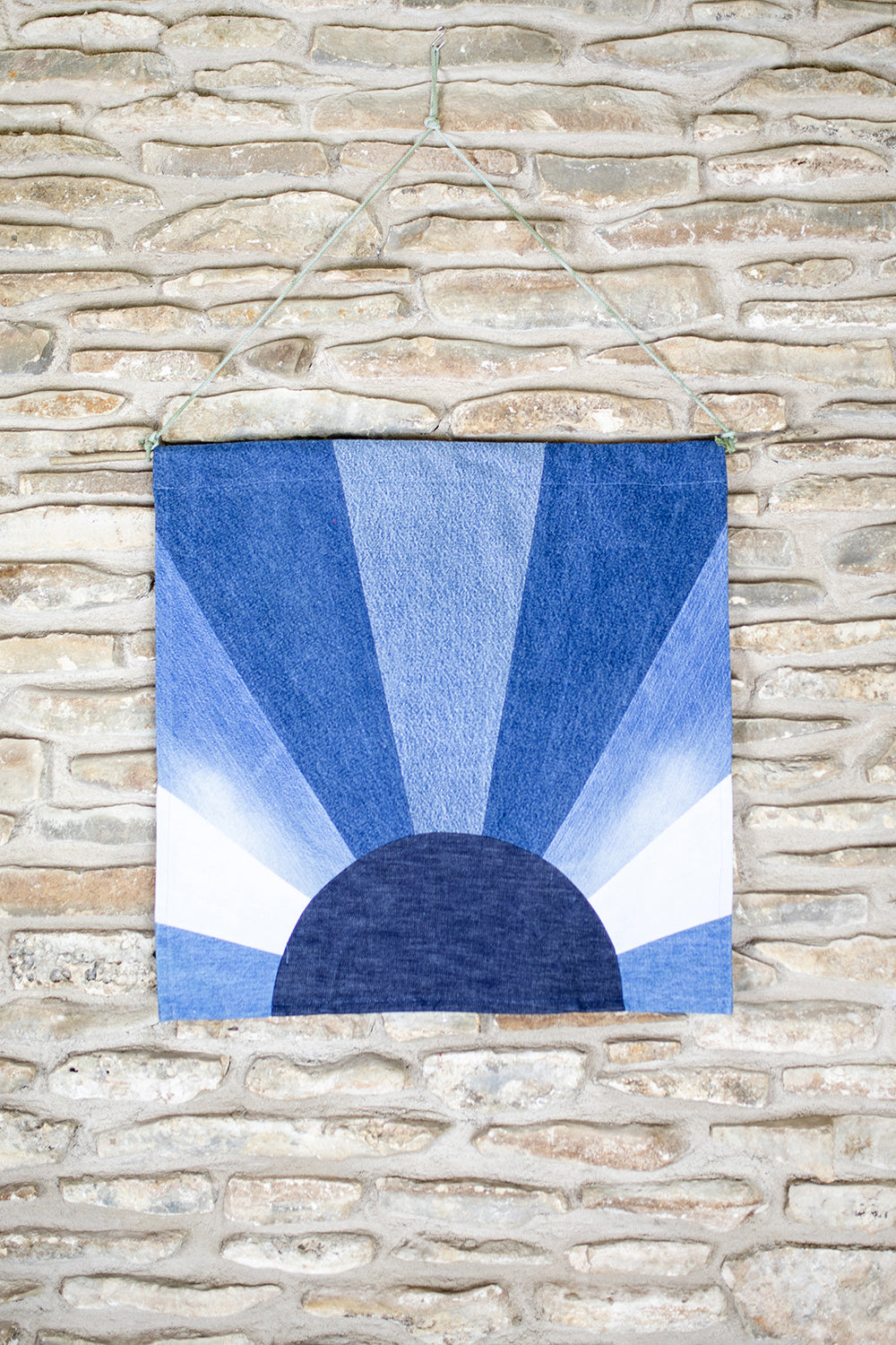 Up-cycled Denim Patch Banner — Fort Lonesome