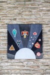 Up-cycled Denim Patch Banner