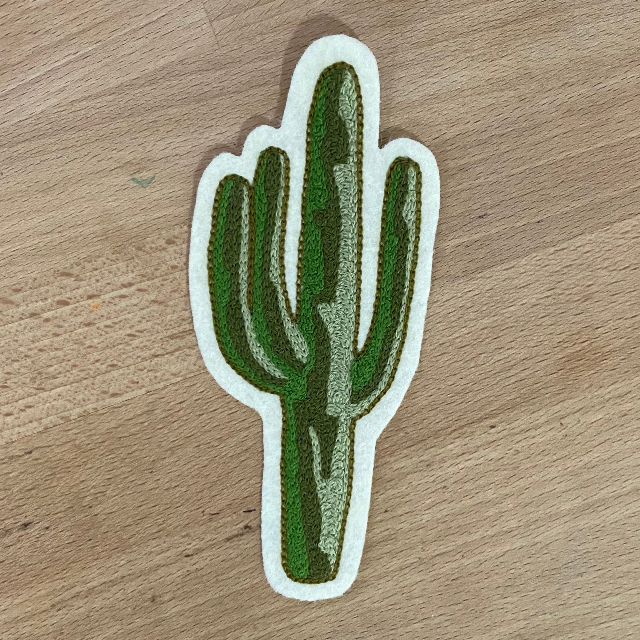 Saguaro Cactus Chainstitch Patch
