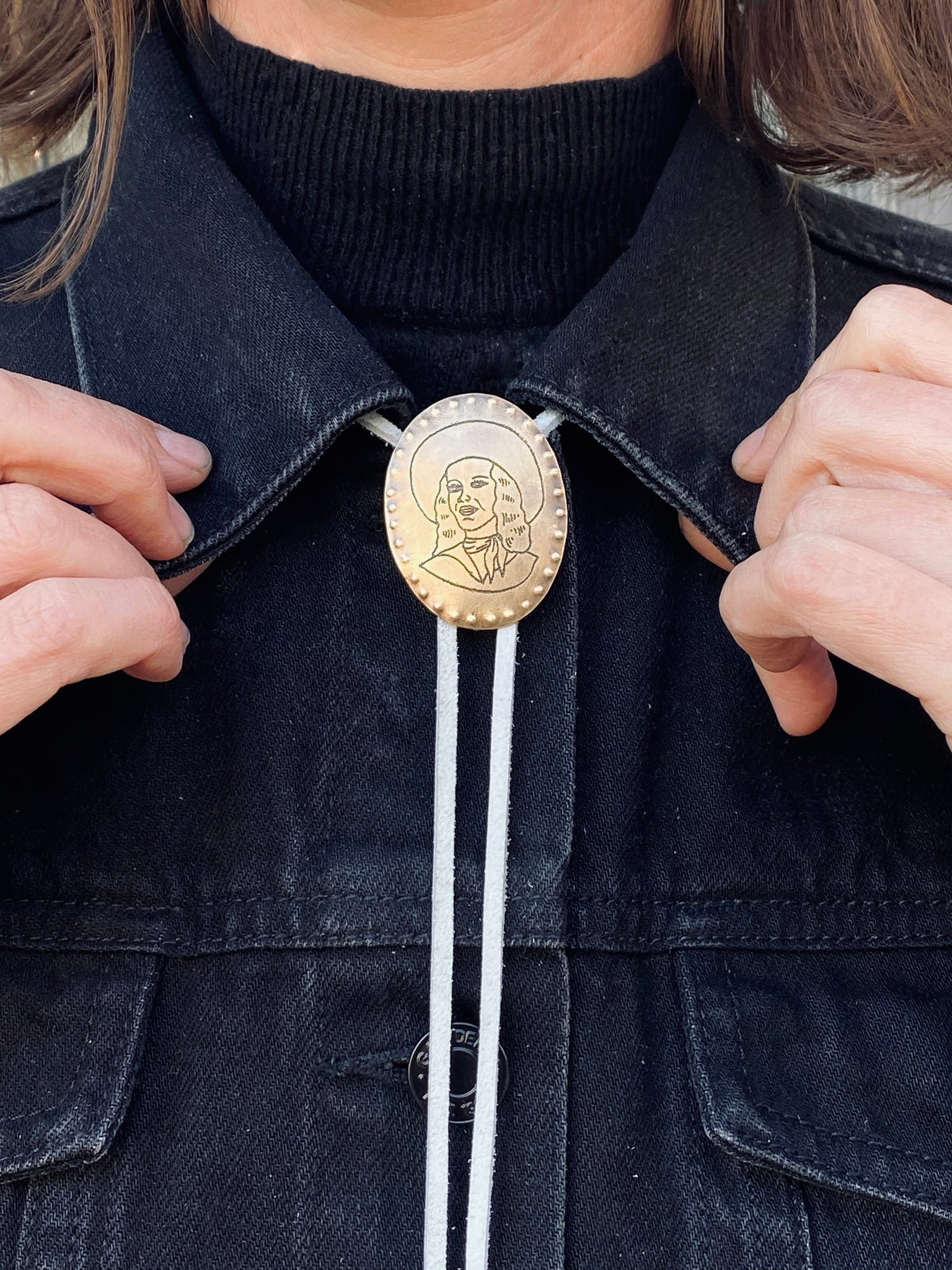 Claire Sommers Buck x Fort Lonesome Cowgirl Bolo Tie
