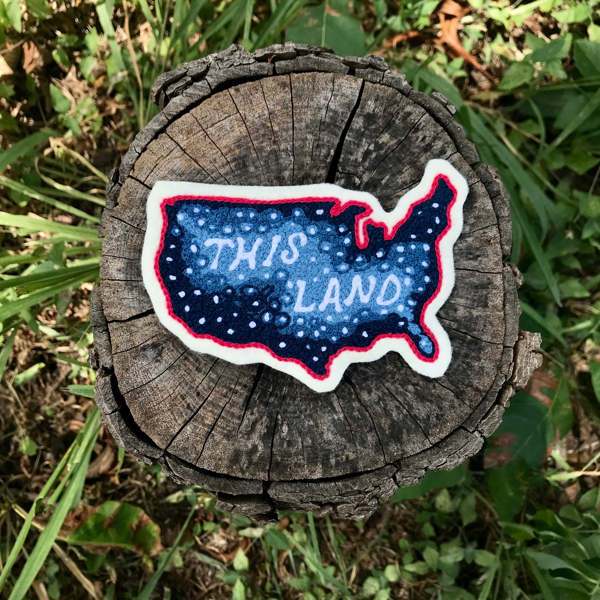 This Land Chainstitch Patch