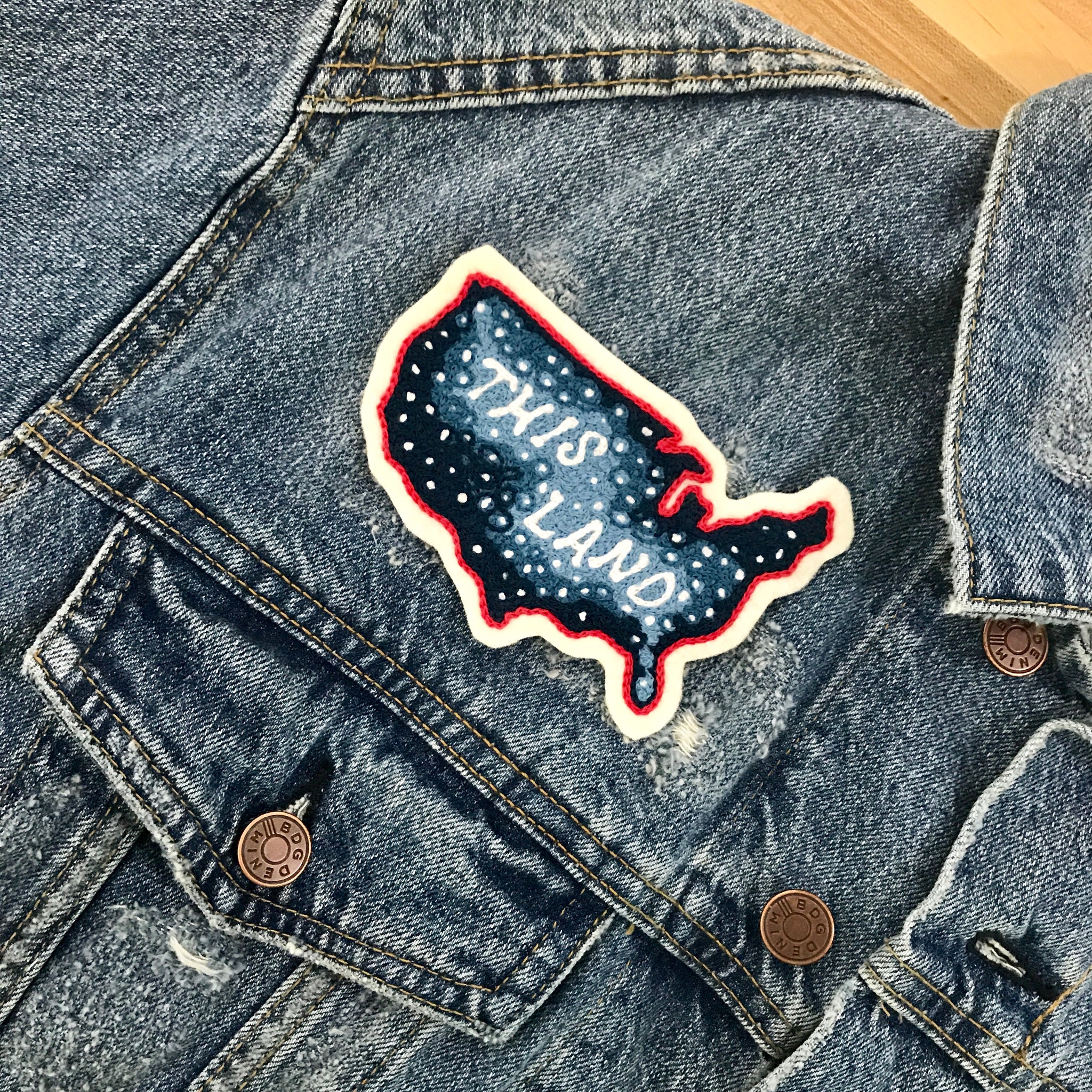 Poppy Chainstitch Patch — Fort Lonesome