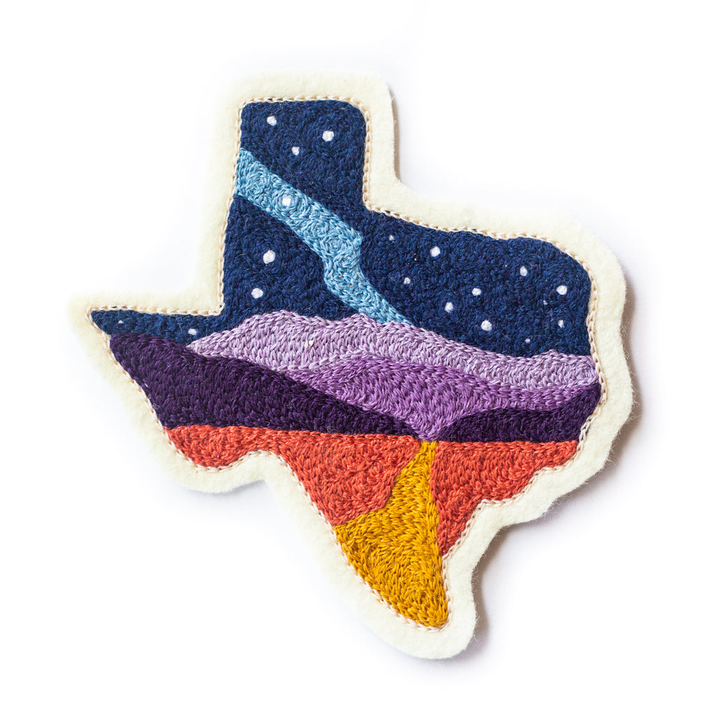 West Texas Road Chainstitch Patch